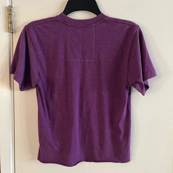 Aviator Nation Heart Embroidery Boyfriend Tee - Purple - Picture 2 of 4
